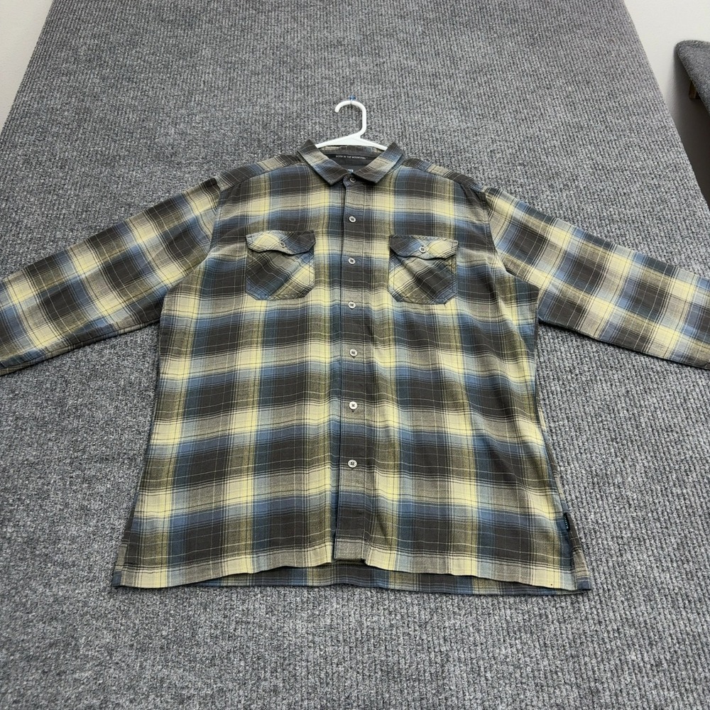 Kuhl Shirt Mens L Multi Plaid Cotton Tencel Long Sleeve Button Down Gorpcore